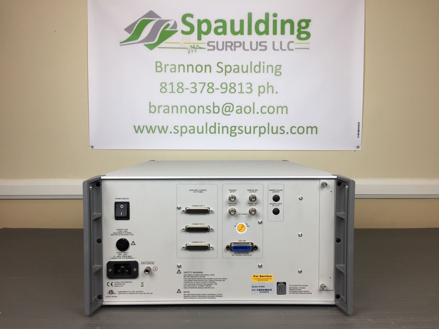 Fluke 6100A Electrical Power Standard / Calibrator with MFG Z540